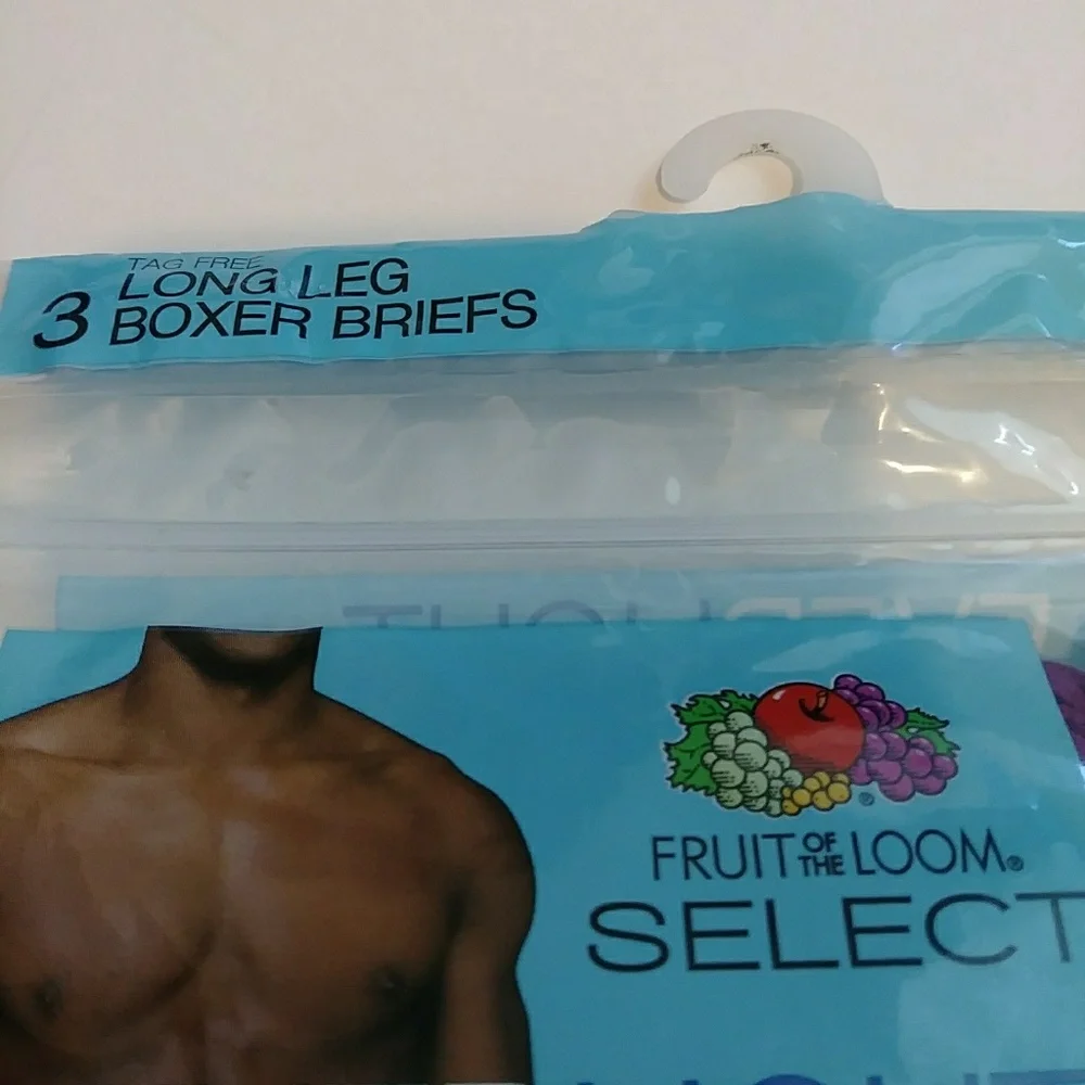 Fruit of the Loom Select Everlight Men's Long Leg Boxer Briefs 3pk Size S